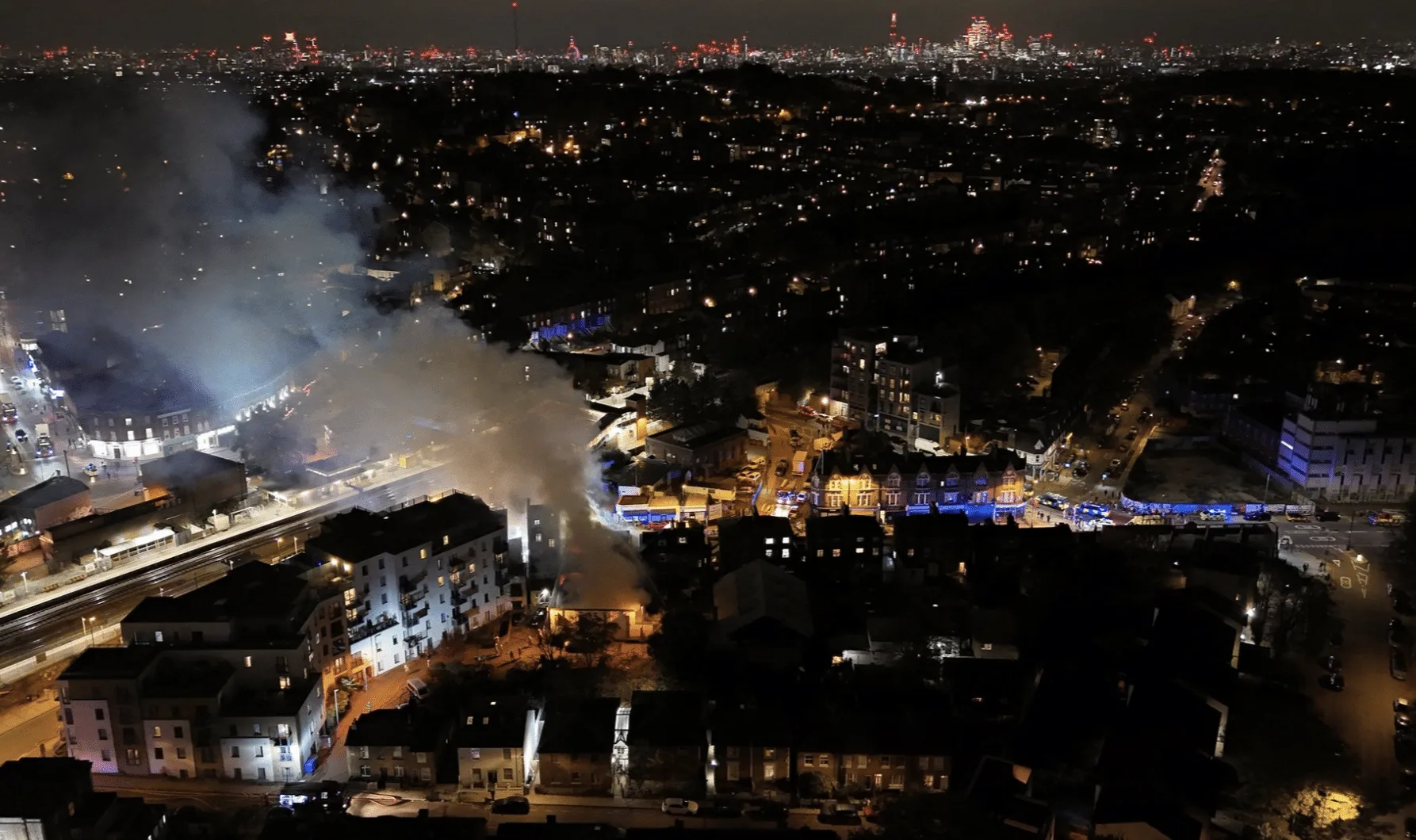 Massive Blaze Razes Forest Hill’s Finches Sports Shop, Residents Evacuated and Station Shut