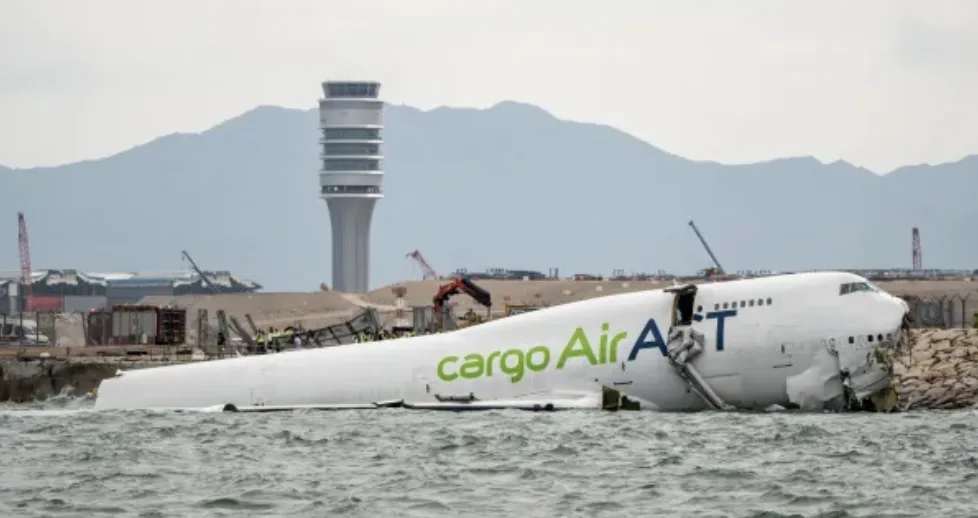 Cargo Plane Crashes Into Car and Sea at Hong Kong Airport – Two Dead, Crew Survive