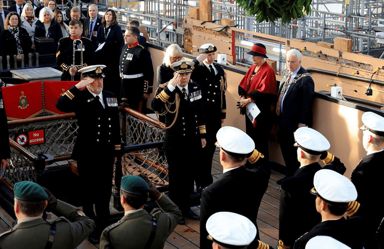 Royal Navy Commemorates 220 Years of Trafalgar Day Aboard HMS Victory