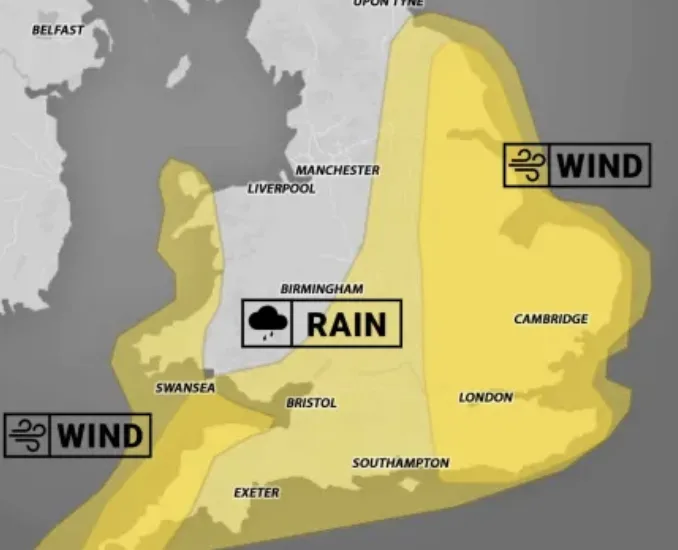 Storm Benjamin to Slam UK with 75mph Winds and Flooding on Thursday