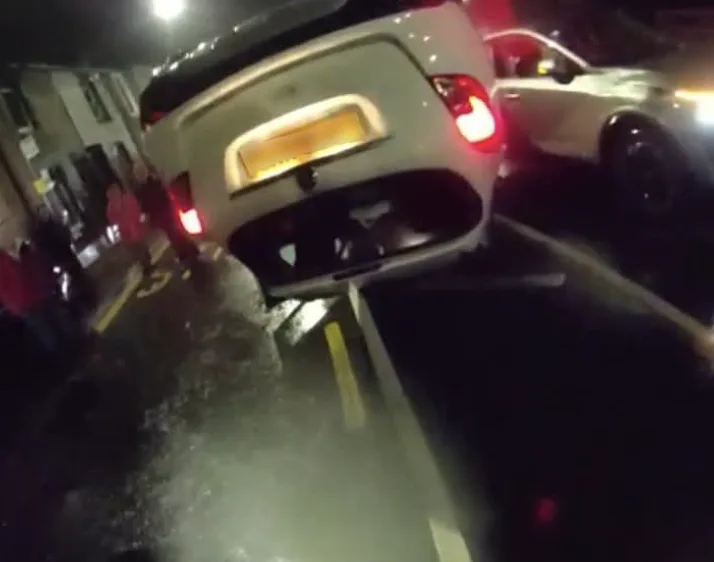 Drunk Mum Arrested After Flipping Car With 3 Kids Inside Outside Workington Police Station