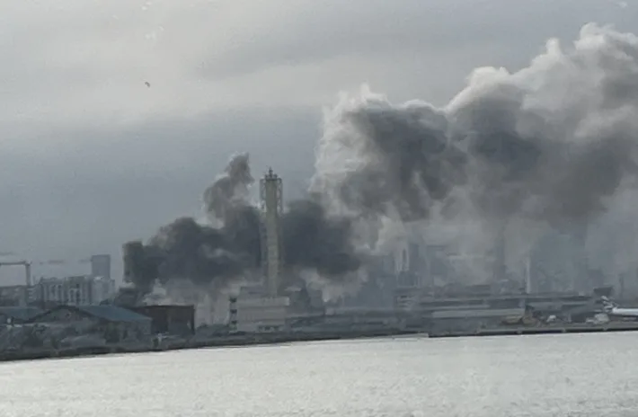 Four Terraced Homes Ravaged by Massive Blaze Near London City Airport in North Woolwich