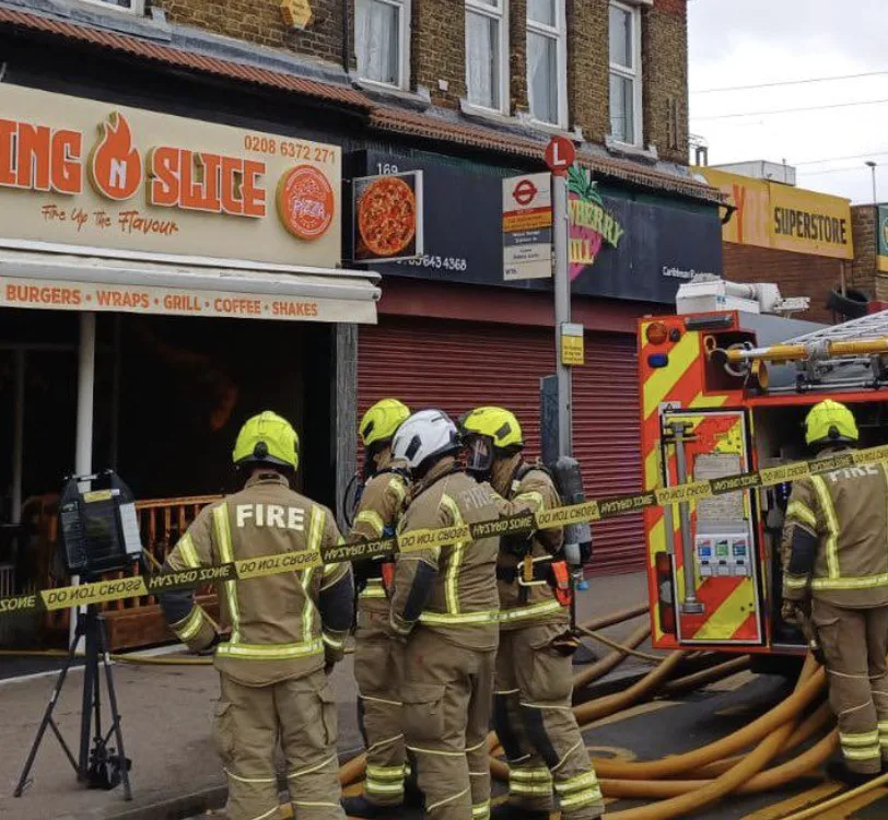 Six Fire Engines Tackle Fierce Walthamstow Shop Blaze, Fire Under Control in an Hour