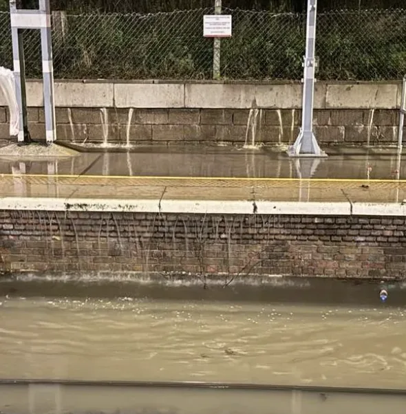 Burst Water Main Floods Rye House Station, Halts Trains Between Broxbourne and Hertford East Until December 19