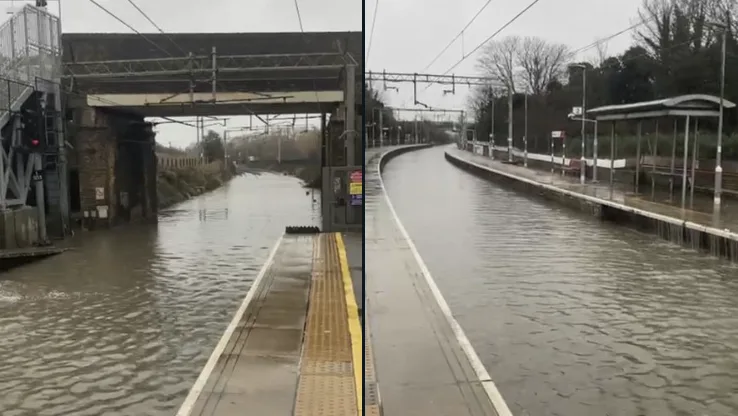 Burst Water Main Floods Rye House Station – No Trains Till Christmas Eve, Replacement Buses Only
