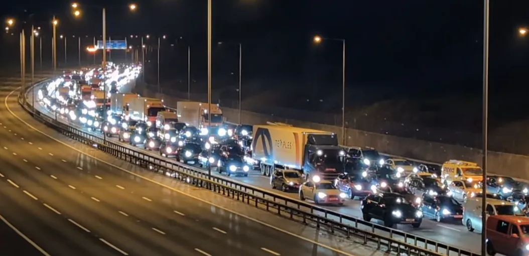 M25 Horror: Fiery Crash and Police Probe Gridlock Junctions 14-16