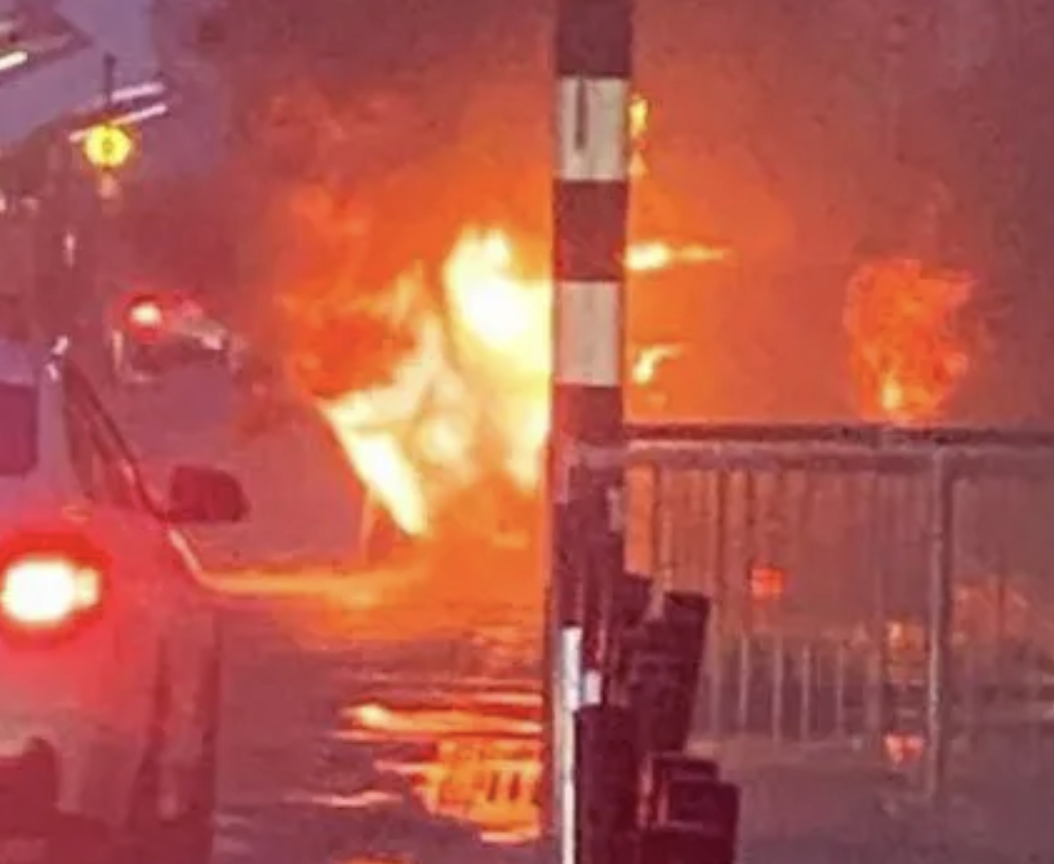Car Blaze Sparks Mayhem Outside Heathrow Terminal 5