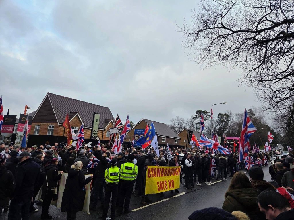 Police to Keep Watch After Crowborough Asylum Camp Protests