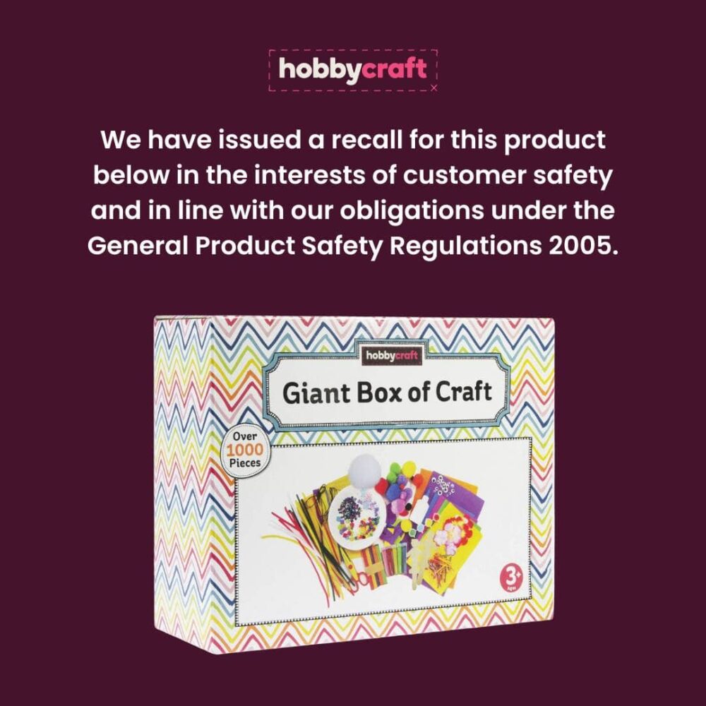 Hobbycraft Recalls Kids’ Craft Set Over Asbestos Scare