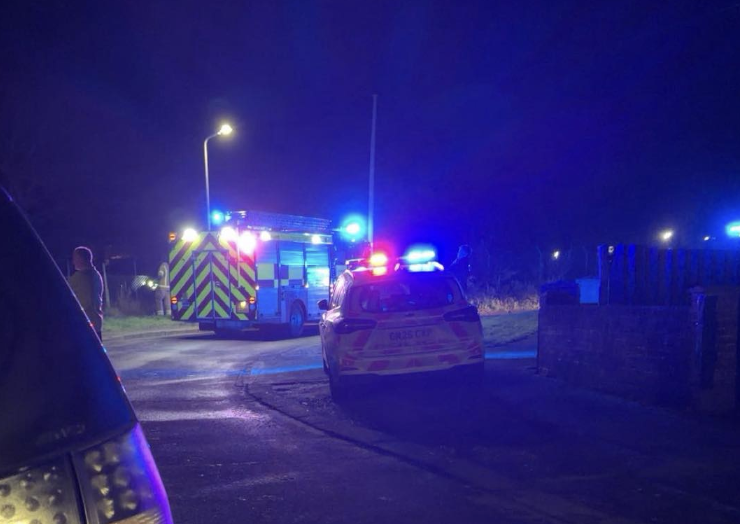 Emergency Crews Rush to Stunning ‘Electrical Fire’ Lighting Up Folkestone Sky