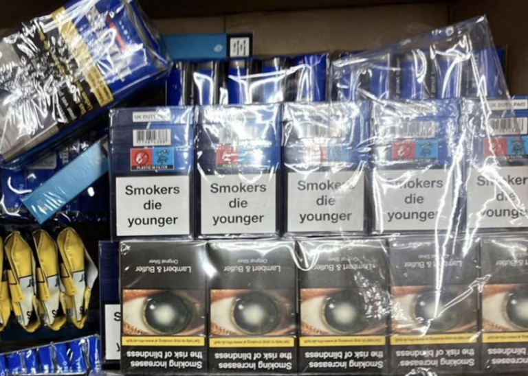 Thousands of Fake Cigarettes and Vapes Nabbed in Uttoxeter Sting