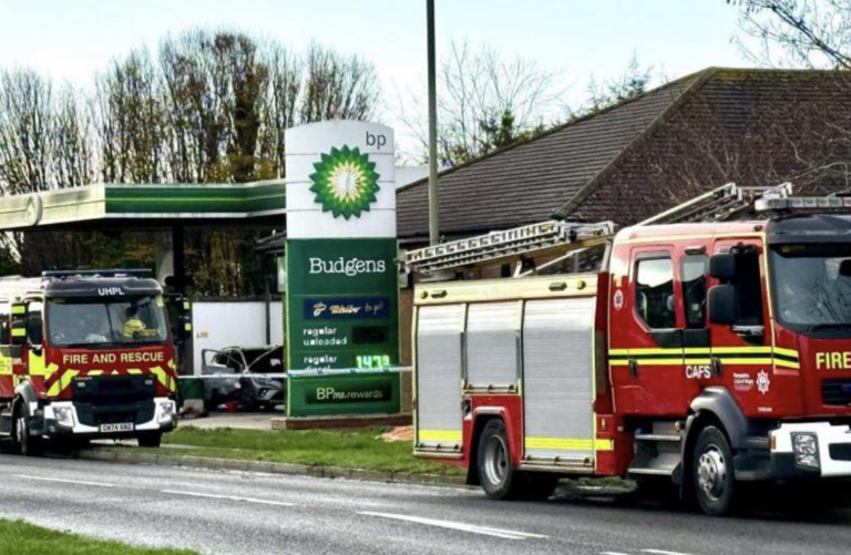 Man Charged After Axe Attack Sparks Fiery Blaze and Dog’s Death at Fareham BP Station