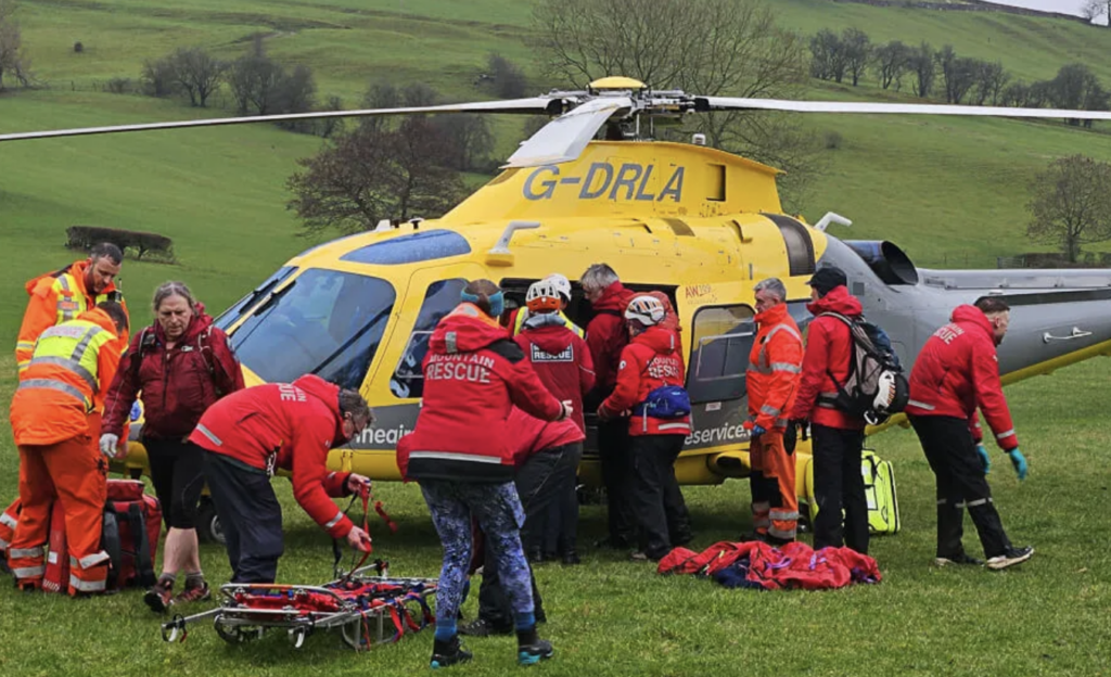 Teen Plunges 65ft at Derbyshire Beauty Spot – Airlifted to Hospital