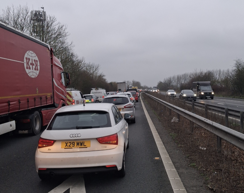 Crash Brings Traffic to a Standstill on the M2 in Kent
