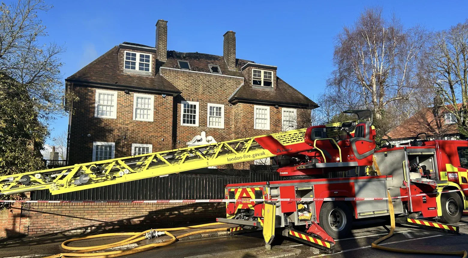 Massive Fire Rips Through Childs Hill Home Roof as 70 Firefighters Battle Blaze