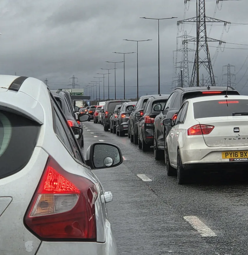 Car Blaze Closes A13 Westbound at Rainham, Causing Massive Traffic Chaos