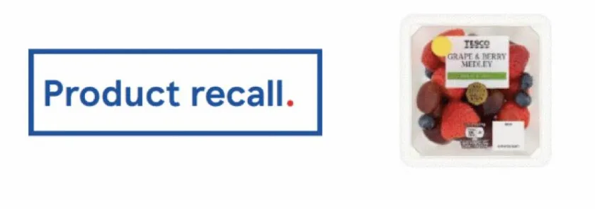 Salmonella Alert: Tesco Recalls Grape & Berry Medley Use-By Feb 16-17 2026