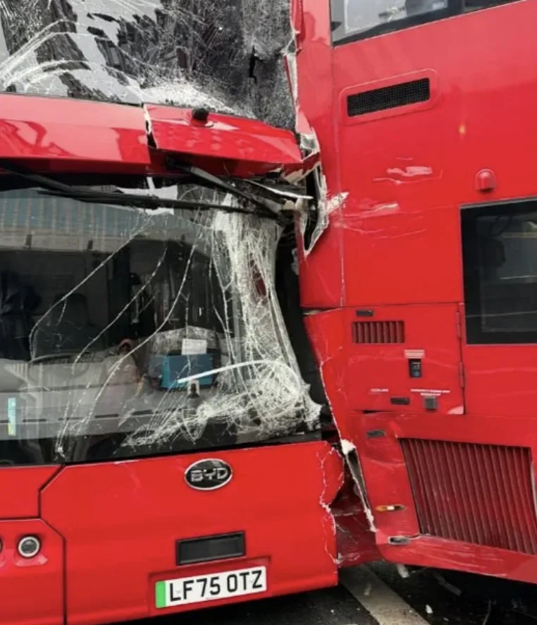 London Double-Decker Bus Crash Injures Several, Southwark Road Closed After Collision
