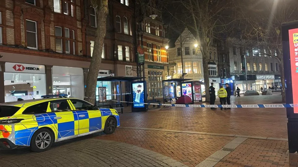 Police Seal Off Reading’s Broad Street Bus Shelter Over Mysterious Red Homeless Tent
