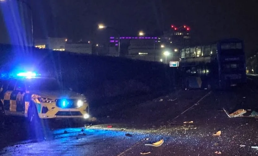 Gatwick Chaos: Double-Decker Bus Crashes Into Parked Police Car, Driver Seriously Injured