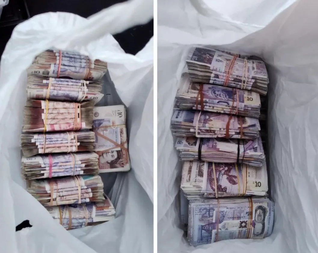 £100k Cash Seized in Bolton Traffic Stop as Two Men Arrested in Money Laundering Sting