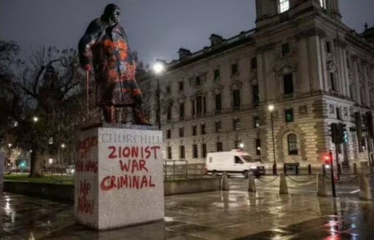 Man, 38, Charged for Defacing Churchill Statue in Parliament Square Vandalism Outrage
