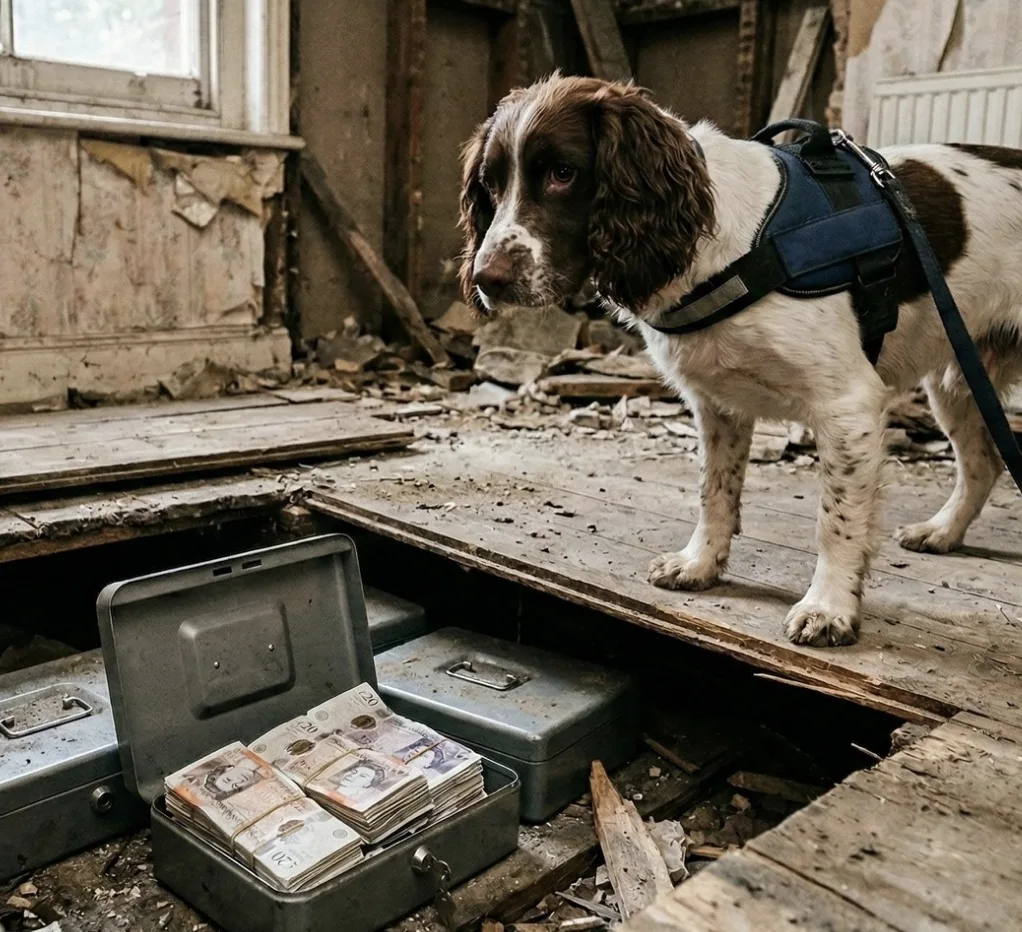 £90K Cash Stash Sniffed Out by Police Dog Ice in Lisburn Illegal Loan Gang Bust