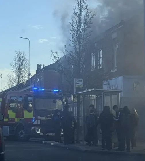 Seven Fire Crews Battle Massive Blaze on New Hall Lane, Preston – Roads Closed, Safety Alert Issued