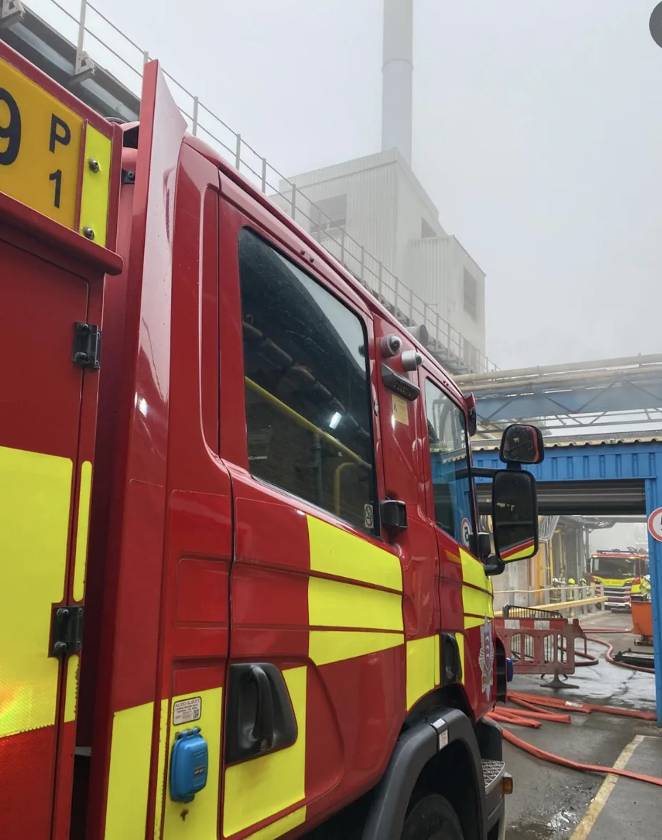 Molten Glass Leak Sparks Fiery Emergency and Road Closure in Harlow Factory Blaze