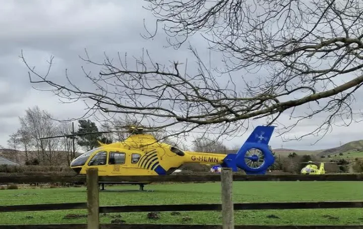 Milnrow Road Sealed After Driver’s Medical Emergency Sparks Air Ambulance Race
