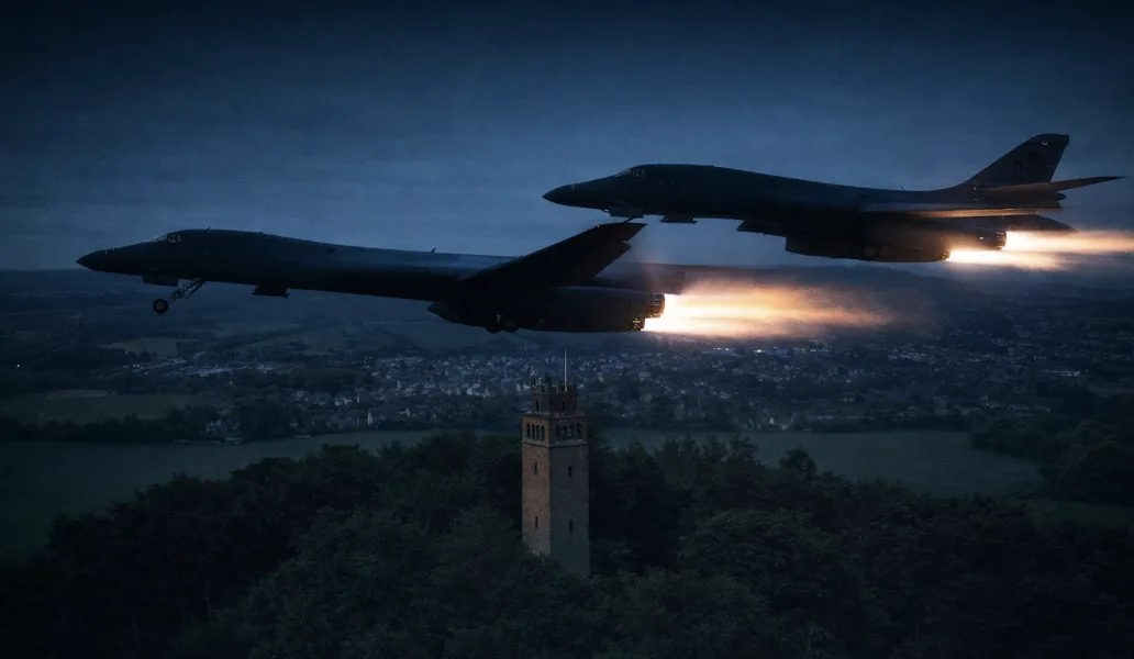 RAF Fairford Lockdown: Roads Closed and Screens Up as US Bombers Launch Strikes on Iran