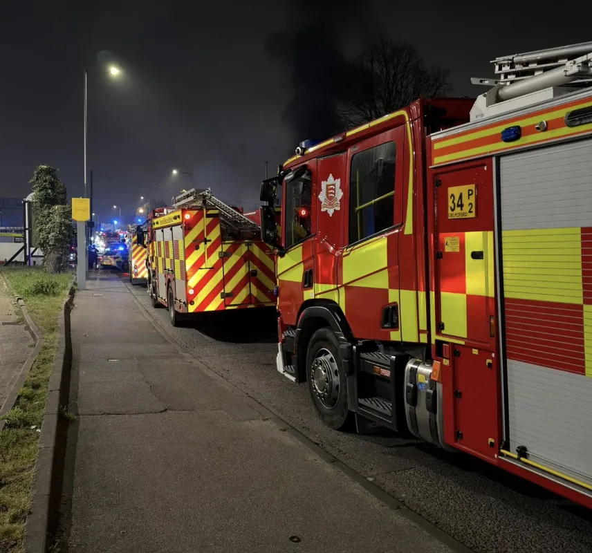 Massive Fire Rips Through West Thurrock Commercial Hub as Dozens of Crews Battle Blaze