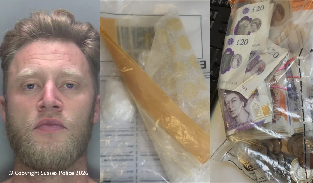 Crawley Man Jailed Over Cocaine and Cash Seizure