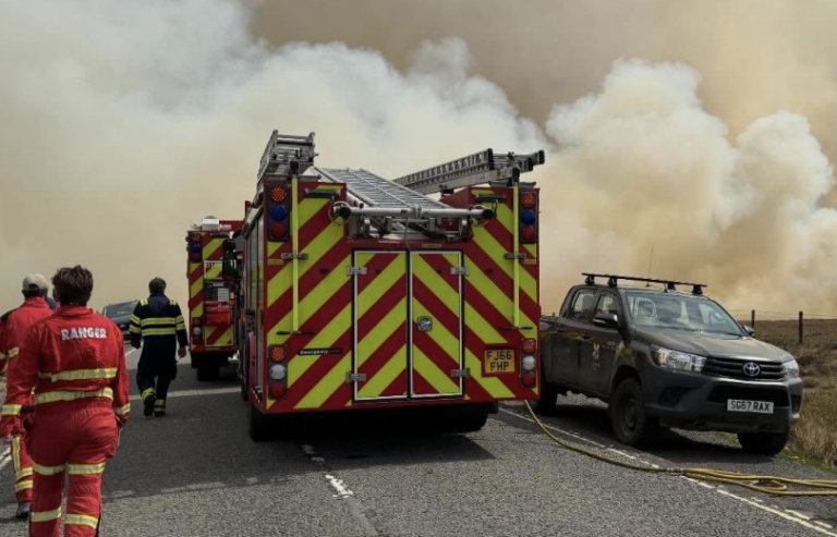 Snakepass Wildfire Brings Multi-Force Fire Response and Road Closure