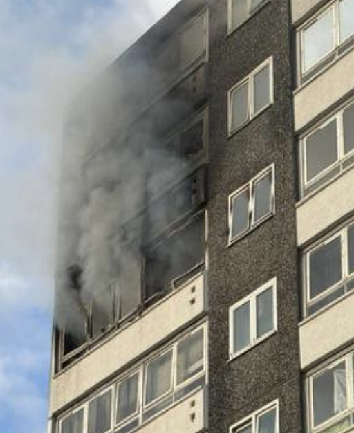 Sixty Firefighters Battle Battersea Flat Blaze on Seventh Floor