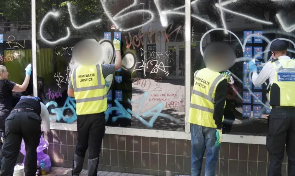 Nottingham Teens Ordered to Clean Up Graffiti in Anti-Social Crackdown