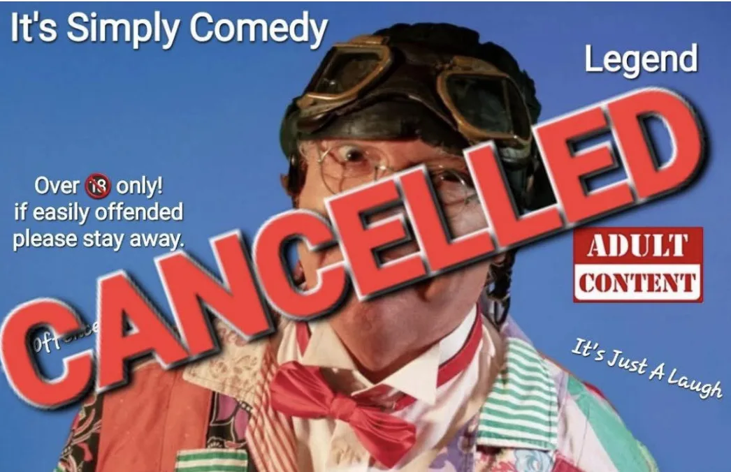 Roy Chubby Brown Exmouth Show Cancelled by Venue Management