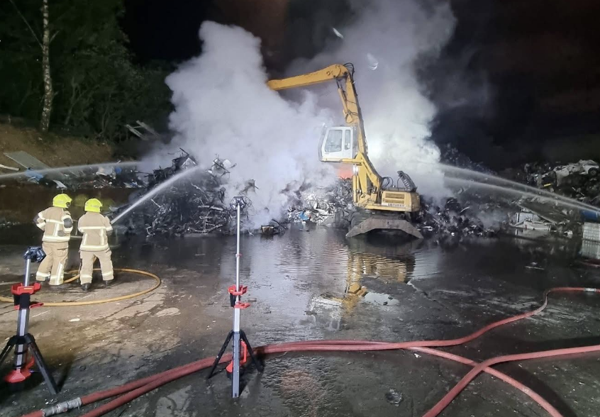 Scrapyard Blaze in Huddersfield Extinguished after Hours of Fire Service Effort