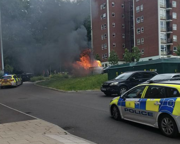 Person Reportedly Involved In Van Fire As Winchester School Placed Into Lockdown