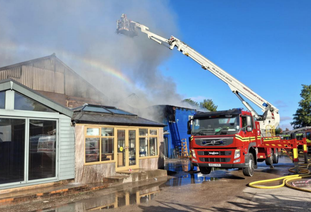 60 Firefighters Battle Huge Factory Blaze at Oldbury Industrial Estate