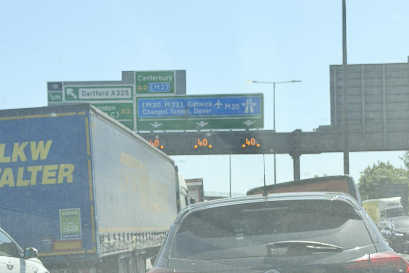 M25 Anti-Clockwise Closed at Junction 1B Over Person Threatening to Jump