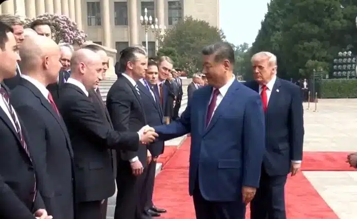President Xi Glances Down Stephen Miller During Trump China Visit