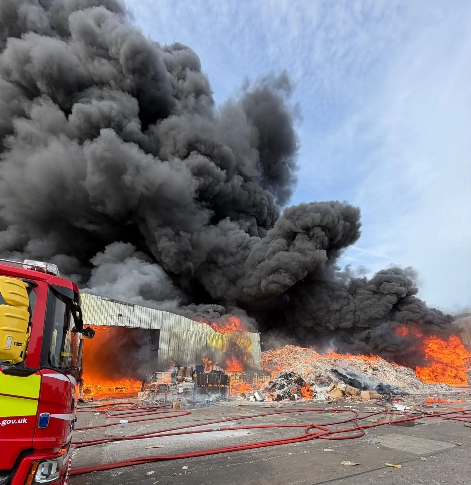 Massive Warehouse Fire Declared Major Incident in Widnes, Cheshire