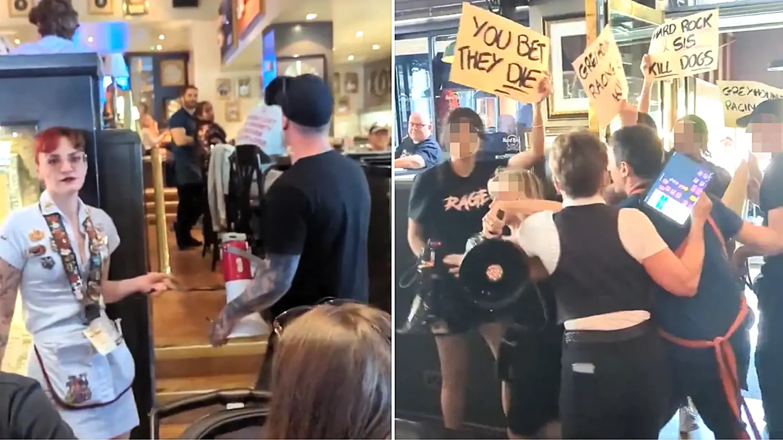 Dozens Storm London Hard Rock Cafe in Anti-Greyhound Racing Protest