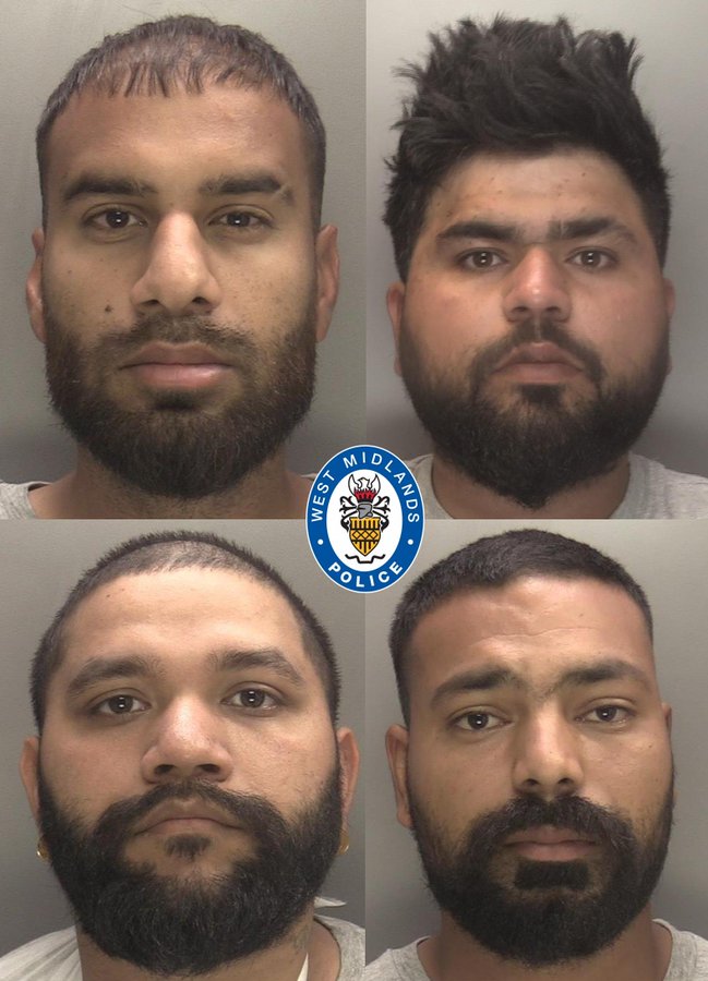 Four Men Jailed for Violent Disorder and Weapons Attack in Bilston