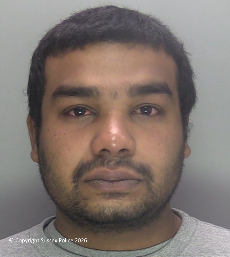 Suleman Mukaish jailed for Worthing car park rape after Gatwick arrest