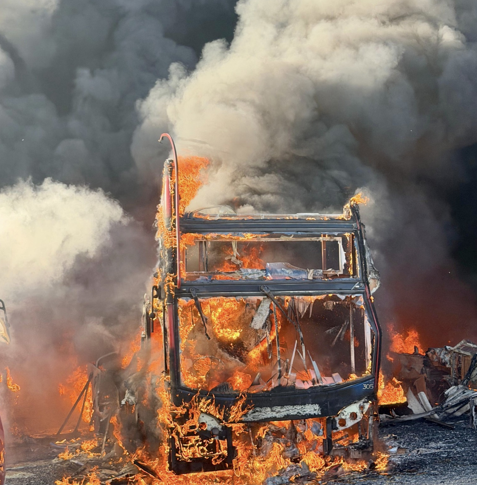 Massive Bus Depot Fire Destroys Dozens of Double-Decker Buses in Thurrock