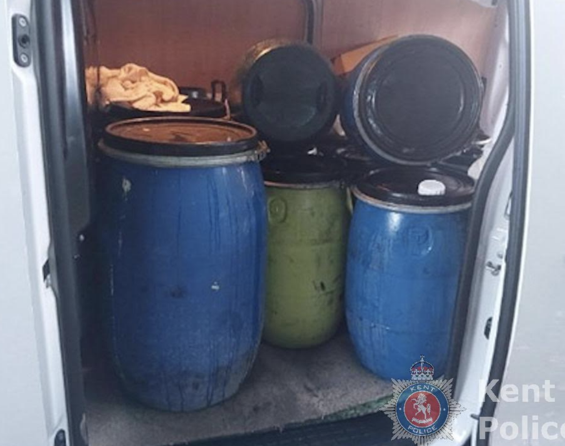 Three Arrested in Thanet as Stolen Cooking Oil Seized in Police Sting