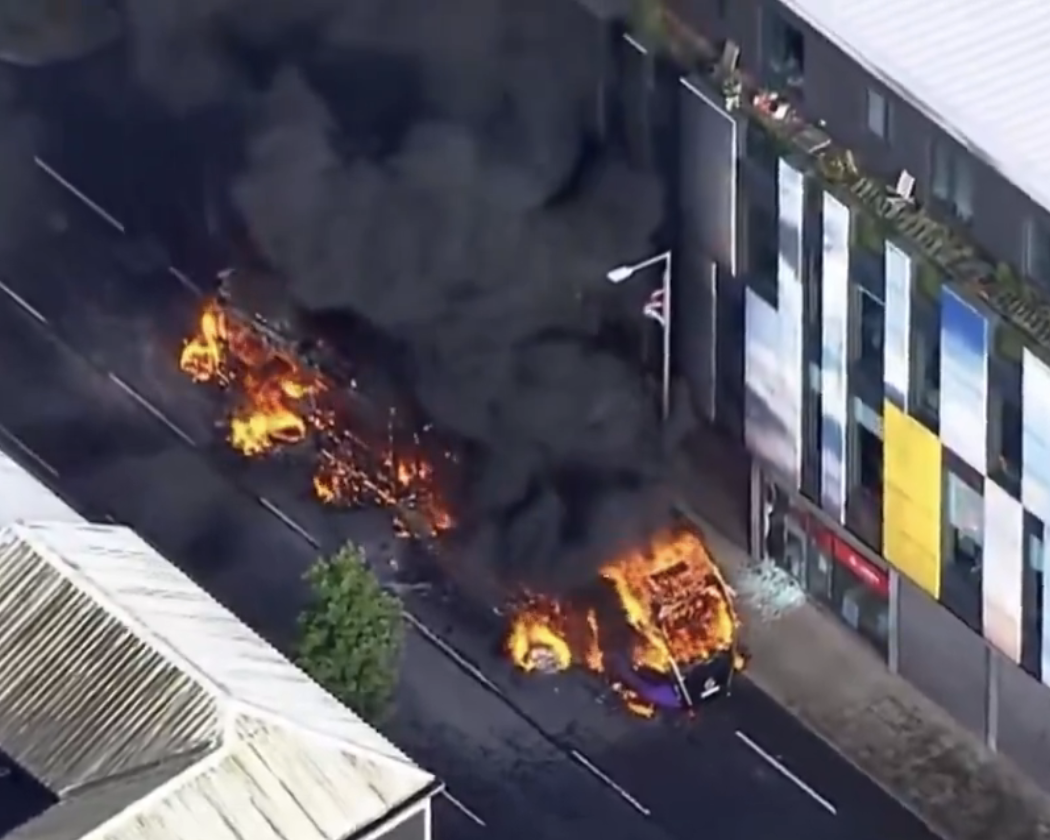 Bus Torched in Belfast Amid Protests After Sudanese Migrant Charged
