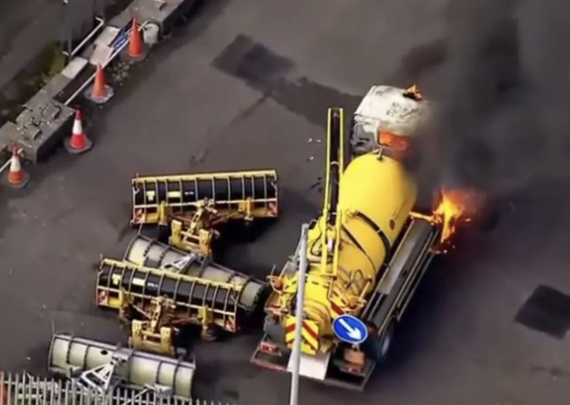 Riot Police Tackle Violence as Lorries Burn in Belfast Protests